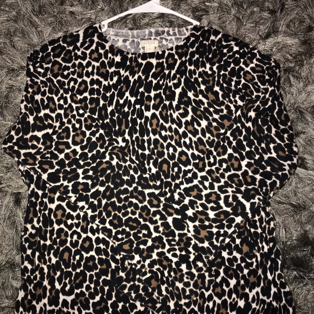 JCrew Leopard Print Long Sleeve